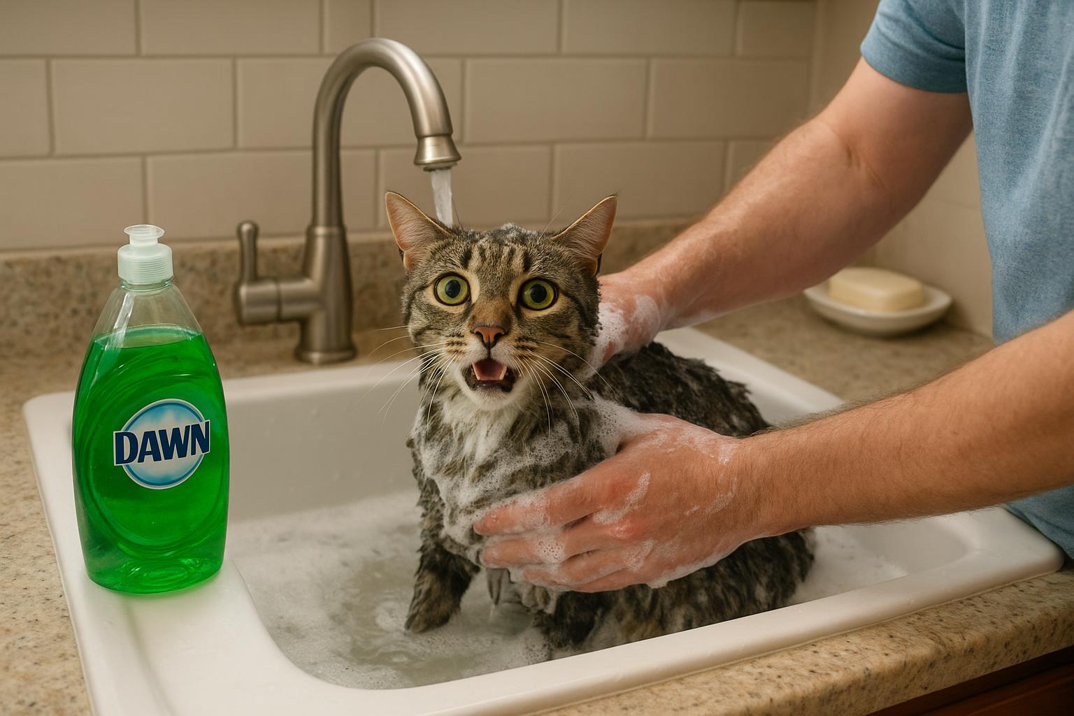 Dawn Dish Soap Bath For Cats Natural Flea Control At Home