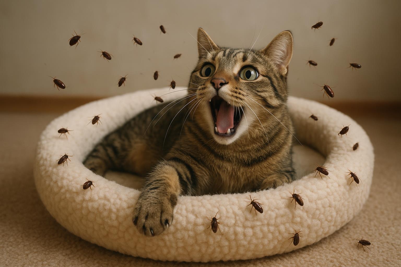 Cat Bed Flea Frenzy Exposed End The Infestation Tonight