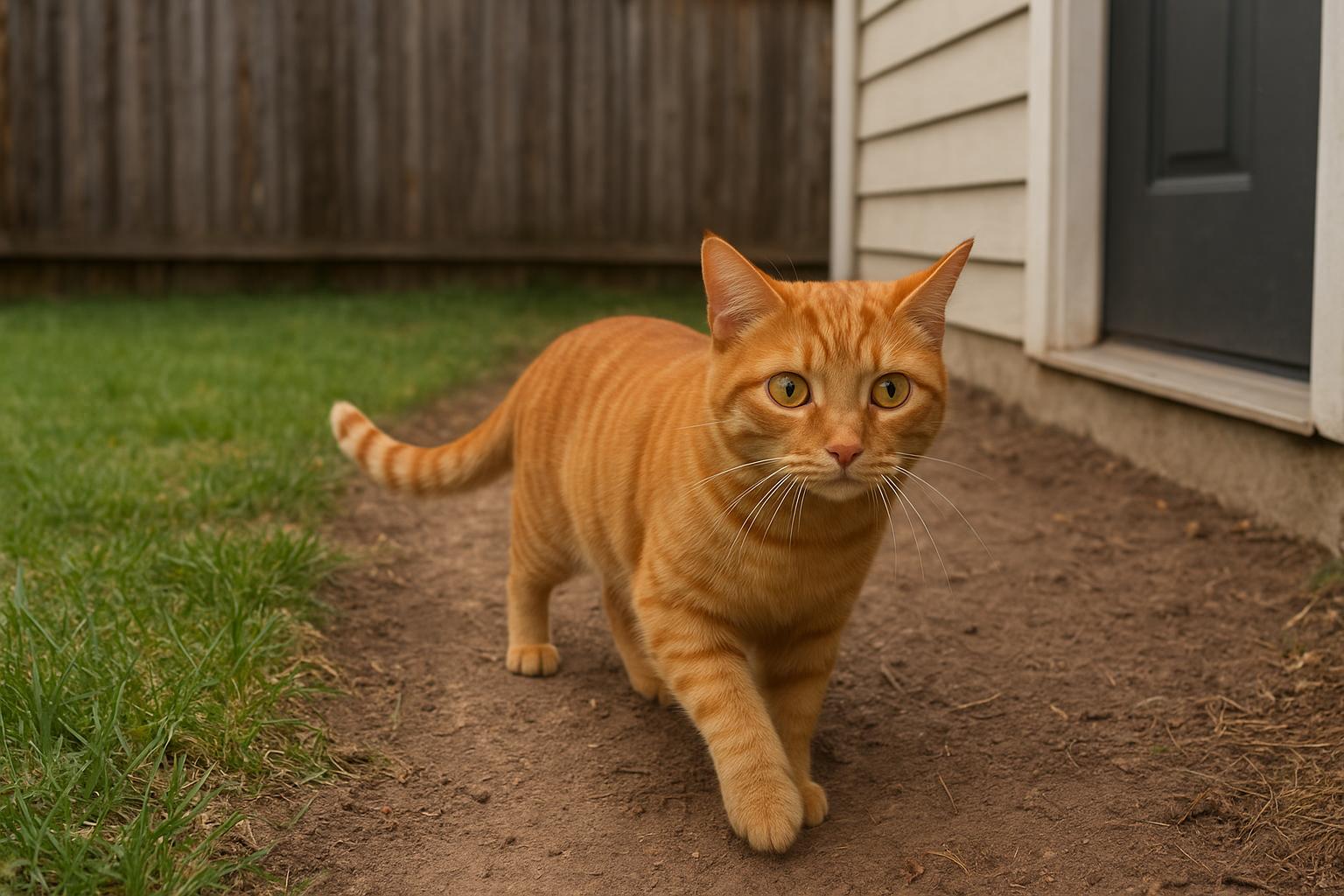 Yard-To-Home Flea Pathway Exposed For Cat Homes Outdoors