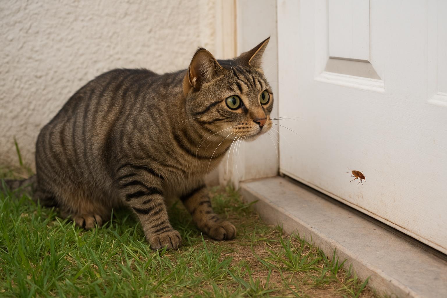 Grass to Door Flea Entry Revealed for Outdoor Cat Care